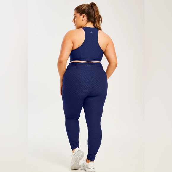 Booty by Brabant Croco Skin Leggings - Midnight Blue - One Size Fits Most - Picture 3 of 6